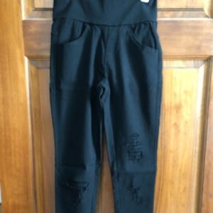 Agnes & Dora Distressed Moto Jeggings